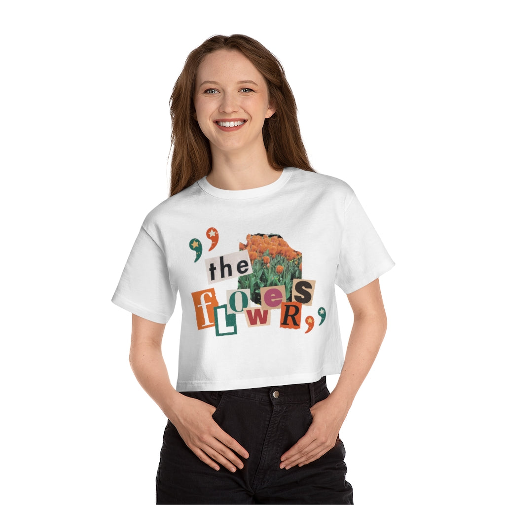 "The Flowers" Champion Women's Heritage Cropped Tee