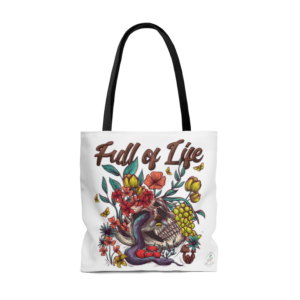 Full of Life Tote Bag (White)