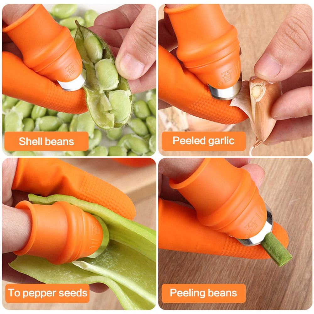 6pc Garden Finger Knife for Vegetable Picking